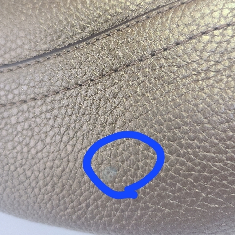 Coach Bronze Metallic Leather Shoulder Bag - Picture 8 of 8